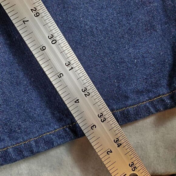 Red Kap Jeans Mens 42x34 Blue Classic Relaxed Fit Uniform Work Denim - Picture 3 of 10